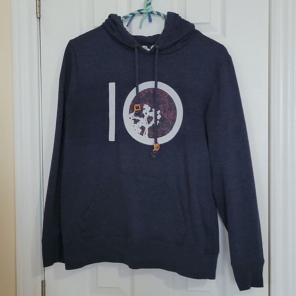 10 tree navy blue hoodie - Picture 1 of 2